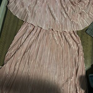 Pink Pleated Dress